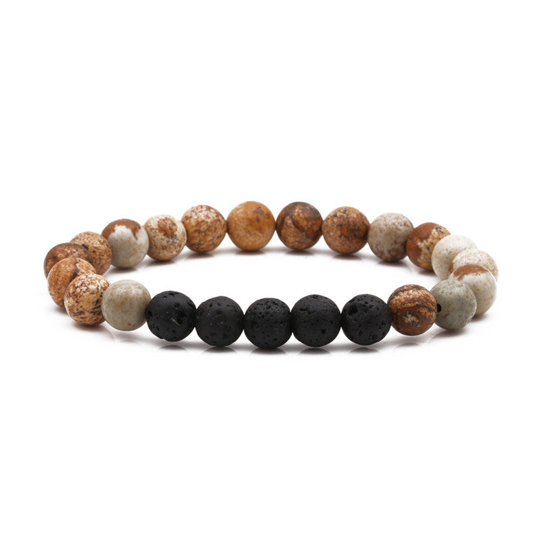 Venta al por mayor Pulseras De Piedra Volcanica De 8mm
